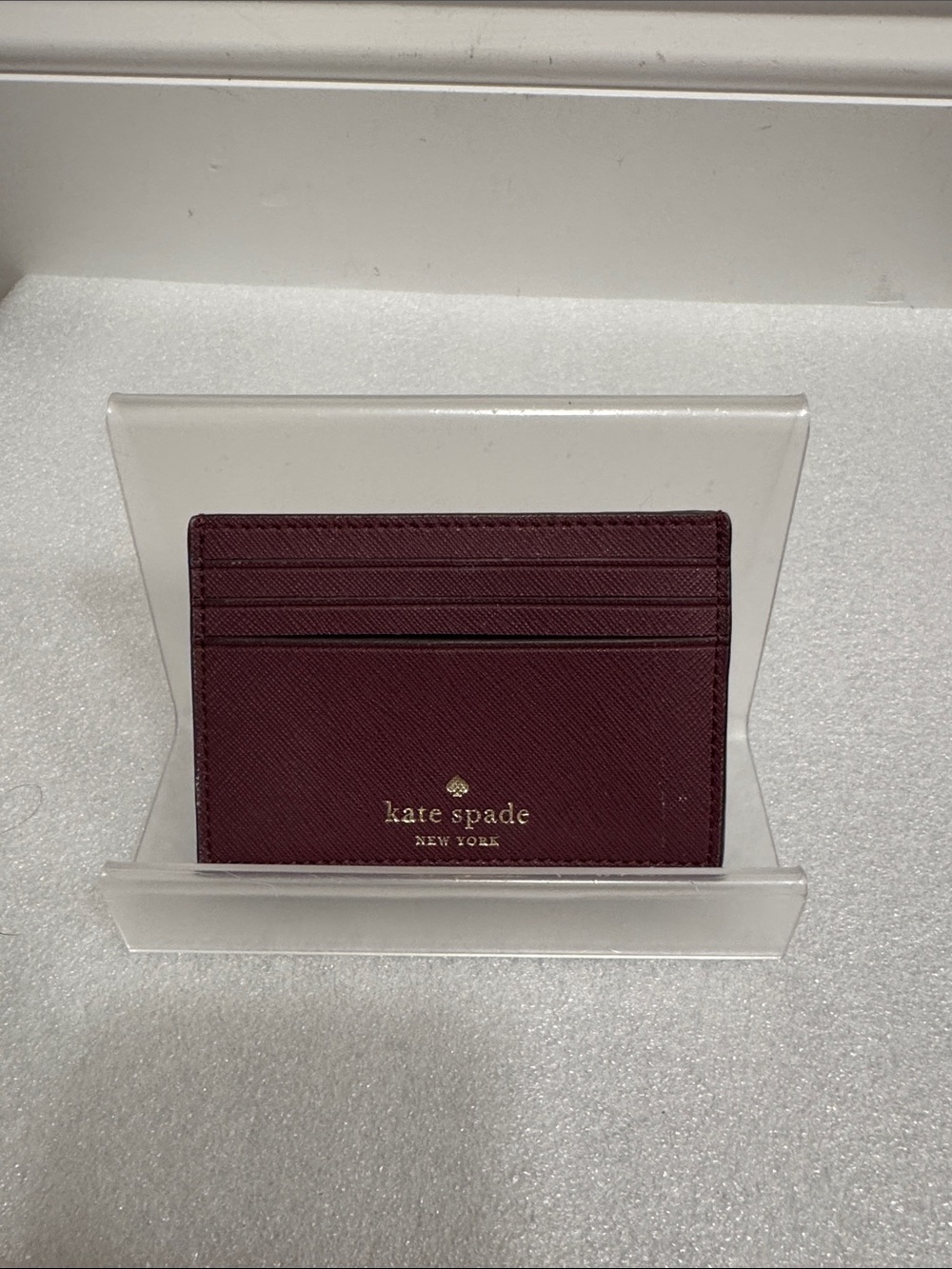 kate spade New York Burgundy glitter Card Holder